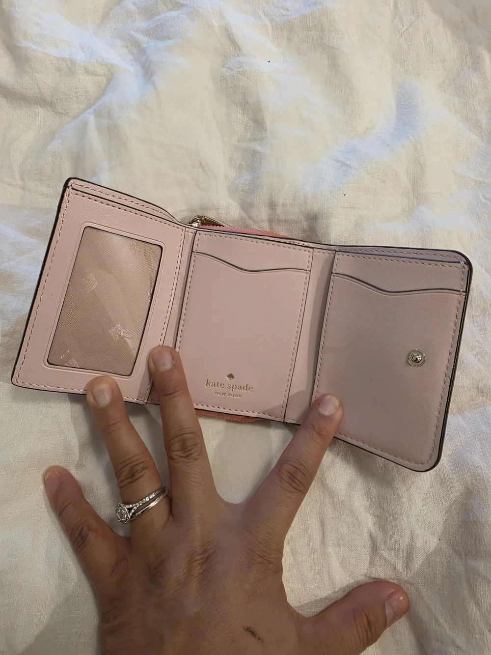 Kate Spade New York Pink Strawberry Compact Wallet